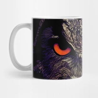 cool owl comic style Mug